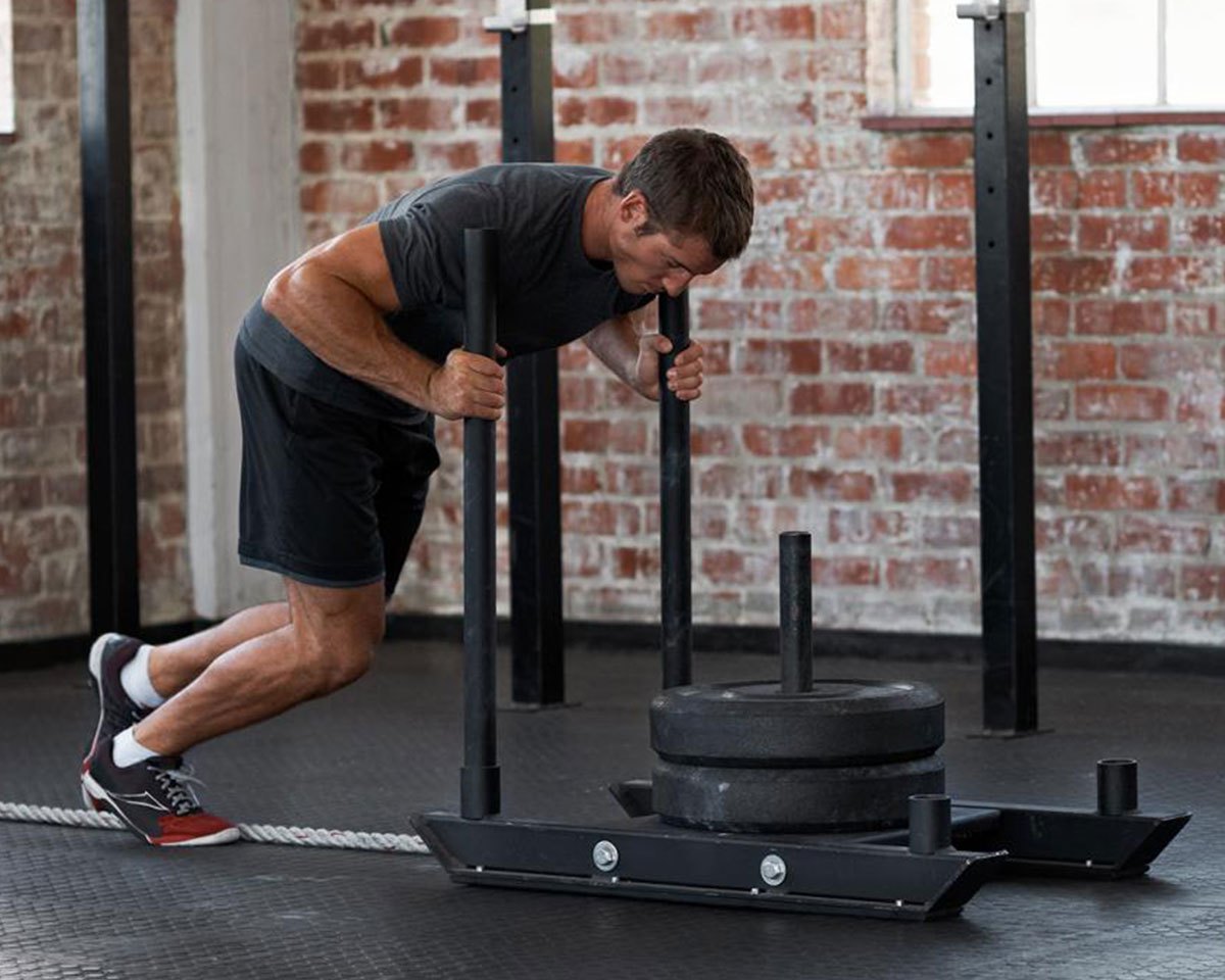 Push weight sled